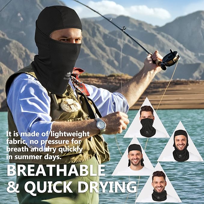 Balaclava Face Mask Sun UV Protection Breathable Full Head Mask for Men Women Skiing Cycling