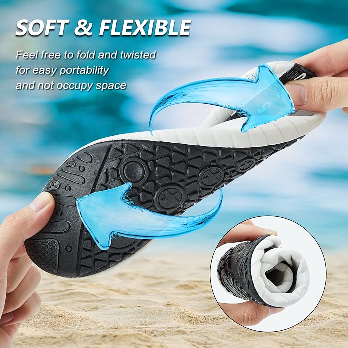 Deevike Water Shoes for Women Men Barefoot Quick-Dry Aqua Socks Slip-on for Beach Swim Surf Yoga Exercise