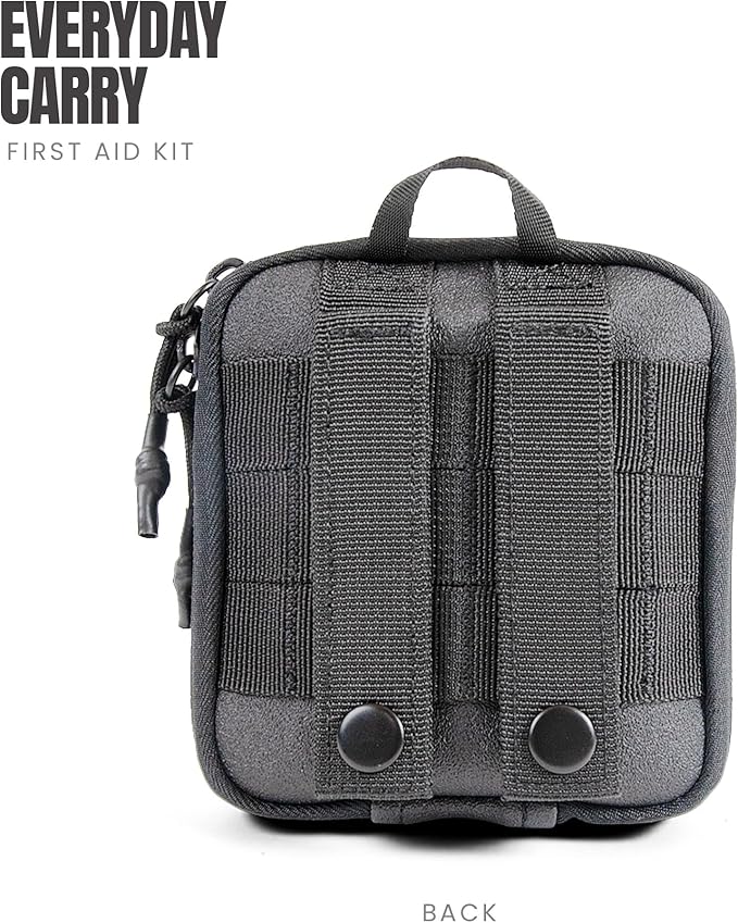 MY MEDIC Everyday Carry First Aid Kit - Emergency Survival Essentials, Medical Supplies & Accessories Bag for Travel Car, Home, Boat, Camper or Backpack - Gray