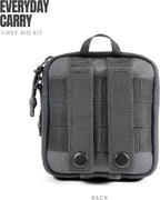 MY MEDIC Everyday Carry First Aid Kit - Emergency Survival Essentials, Medical Supplies & Accessories Bag for Travel Car, Home, Boat, Camper or Backpack - Gray