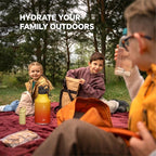 IDEUS Insulated Stainless Steel Water Bottle with 2 Leak-Proof Lids, Thermal Water Flask for Hiking Biking, 64oz, Yellow