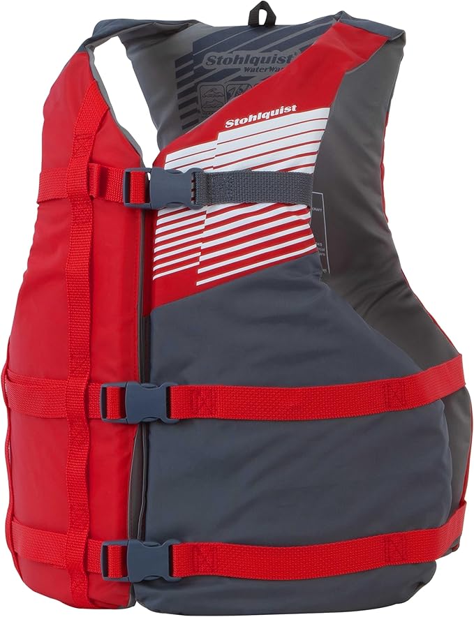 Stohlquist FIT Adult Life Jacket, US Coast Guard Approved Type III Life Vest, PFD for Men and Women, Easily Adjustable, Lightweight and High Buoyancy - Universal Fit (30-52" Chest)