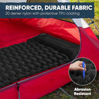 POWERLIX Sleeping Pad for Camping with Bulit in Pillow - Lightweight Camping Sleep Mat for Backpacking, Inflatable & Compact Camping Air Mattress, Perfect for Outdoor Hiking, Foot Pump