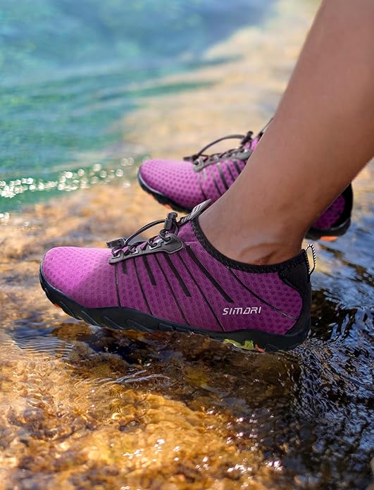 SIMARI Water Shoes for Women Men - Barefoot Quick-Dry Aqua Socks | Lightweight Swim Shoes for Surfing, Swimming, Beach Sports, Kayaking, Diving | Non-Slip Design