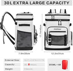 Large Waterproof Insulated Cooler Backpack for Men & Women, Leak Proof Cooler Backpack for Camping, Beach, Fishing, Picnic, Travel, Outdoor, 30L, 48Cans
