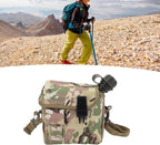 Outdoor Water Canteen, 1.5L Large Capacity Outdoor Water Bottle Handheld Portable Flat Camping with D Shaped Buckle & Adjustable Strap Buckle for Camping, Backpacking, Hiking