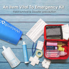 Waterdrop Gravity Water Filter Straw, Camping Water Filtration System, Water Purifier Survival for Travel, Backpacking and Emergency Preparedness, 1.5 gal Bag, 0.1 Micron, 5 Stage Filtration, Blue