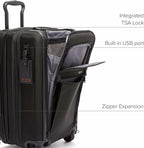 TUMI - Alpha International Expandable 4 Wheeled Carry-On - Rolling Carry On Suitcase for Domestic & International Travel - Black