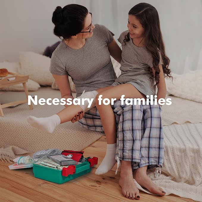 General Medi 295 Pieces Professional First Aid Kit - HardCase First Aid Box - Contains Premium Medical Supplies for Travel, Home, Office, Vehicle, Camping, Workplace & Outdoor