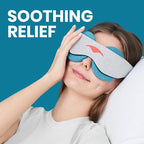 Manta Cool Sleep Mask – Blackout Eye Mask with Reusable Cooling Pads, Zero Eye Pressure and Adjustable Strap for Soothing Cool Relief