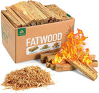 Lumberer Fatwood Fire Starter Sticks -100% All Natural Resin Kindling and Chips -Quick Ignition for Fireplace,Campfires,Firepits,Wood Stoves,Grilling (10.70 LB)
