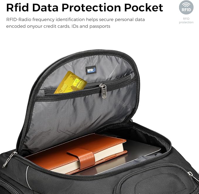 Swissdigital Design TSA Business Laptop Backpack For Men,Travel Backpack With USB Charging Port,College Tech Backpacks With RFID Pockets Presents For Men Fits 15.6 Inch Computer | J16BT-1