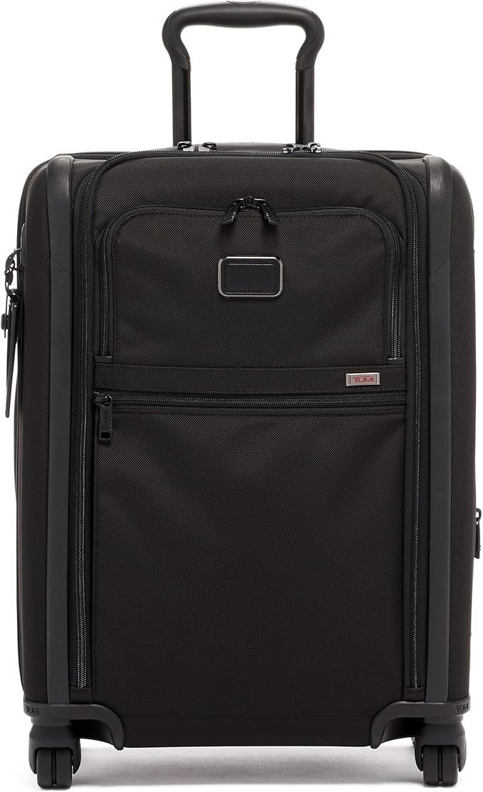 TUMI Alpha Continental Dual Access 4-Wheeled Carry-on Luggage - Rolling, Lightweight Suitcase - Secure Suitcase with Lock