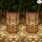 Birthday Gifts for Women Men Mom - Garden Decor Solar Lights Outdoor, 2 Pack Butterfly Solar Lantern Outdoor Waterproof Outdoor Decoration for Outside, Yard, Lawn, Patio Deals