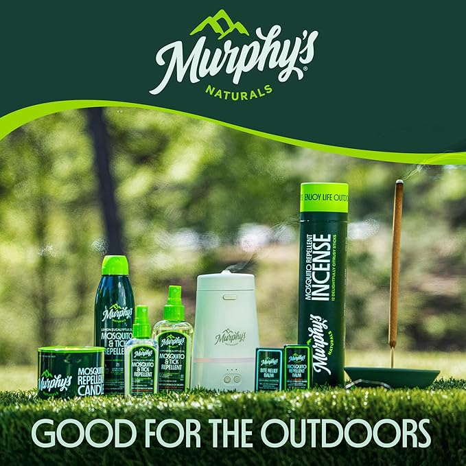 Murphy’s Naturals Mosquito Repellent Incense Sticks, 12 Count, DEET Free Bug Repellent with Citronella for Patio & Camping, 2.5+ Hours per Stick