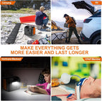 Portable Power Station with 55W Solar Panel, 299Wh LiFePO4 Backup Battery 300W Pure Sine Wave AC (600W Peak) Car Outlets PD 60W QC3.0 Solar Generator Power Bank for Camping, Emergency, CPAP