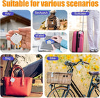 Tracker Tags-4 Pack, Bluetooth Tracker Work with Find My (iOS Only), Smart Trakcer Tag Key Finder and Item Locator with Lanyard, Tracker Tag for Keys, Luggage Replaceable Battery