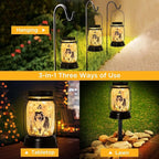 kyoryuger Sheltie Gifts for Women/Men Sheltie Solar Lanterns Dog Mom Birthday Dog Lovers Lantern Pet Loss Pet Memorial Lights Solar Garden Decoration for Yard, Patio,Backyard,Porch Torches
