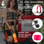 Farsea Insulated Water Bottle With Paracord Handle, Protective Silicone Boot and 2 Lids (Straw Lid & Spout Lid), Stainless Steel Water Bottle Wide Mouth, Double Wall Sweat-Proof BPA-Free, 40 oz