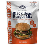 Augason Farms Black Bean Burger Mix Resealable Pouch, Certified Gluten Free, Emergency Food Supply, Everyday Meals, 9 Servings