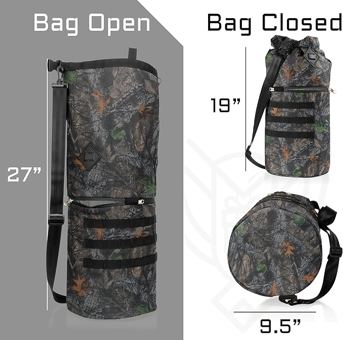 Xtreme Sight Line ~ AQUA RT Dry Bag~ Water-Proof Faraday Dry Bag for Laptops, Tablets, and Mid-Size Electronics ~ Small LITE Faraday Combo ~ Backwoods Camo