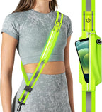 LED Reflective Belt Sash for Walking at Night, Night Running Safety Gear High Visibility Rechargeable LED Light Up Running Belt for Runners Walkers Men Women
