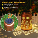 Cardinal Solar Lanterns Outdoor Waterproof Garden Decor-Birthday Gifts for Women Men Mom Grandma Cardinal Hanging Solar Lights Metal Bird Decorative Lantern for Yard, Patio, Lawn,Pathway, Landscape