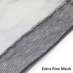 Anvin Mosquito Head Mesh Nets Gnat Face Netting for No See Ums Insects Bugs Gnats Biting Midges from Any Outdoor Activities, Works Over Most Hats Comes with Free Stock Pouches (3pcs, Grey+Black+White)