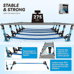 MARCHWAY Ultralight Folding Tent Camping Cot Bed, Portable Compact for Outdoor Travel, Base Camp, Hiking, Mountaineering, Lightweight Backpacking (Grey)