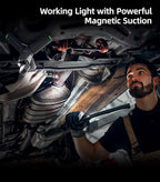 Telescopic Camping Light, Portable Collapsible Magnetic Camp Lantern Rechargeable,10500mAh Telescoping IP67 Waterproof Flashlights, Outdoor Gear for Emergency, Camping, Hiking (Gray)