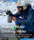 SteriPen Adventurer Opti UV Personal Water Purifier for Camping, Backpacking, Emergency Preparedness and Travel Black/Green Small