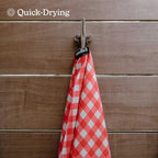 Nomadix Original Towel - Perfect for Beach, Pool, Travel, Camping, Yoga - Made with Recycled Materials - Super Absorbent - Sand Resistant - Gingham Red - 72.5x30