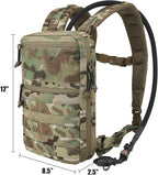 PETAC GEAR Tactical Molle Hydration Pack for 1.5L - Lightweight Water Reservoir Bag for Molle Vest Backpack, for Hiking, Hunting