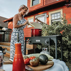 Gas One Propane Double Burner Two Burner Camp Stove with Windscreen Outdoor High Pressure Propane 2 Burner Adjustable PSI Regulator and 4ft Steel Braided Hose With Removable Legs