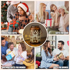 Birthday Day Gifts for Women Men Mom 2 Pack Butterfly Solar Lanterns Outdoor Waterproof - Butterflies Solar Lights Garden Decor, Outdoor Decor for Patio, Yard