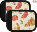 Pizza Tomato Egg Luggage Handle Wrap for Suitcase Luggage Tags Handle Covers Identifiers Soft Decorations Travel Accessories 2 Pack