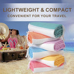 Genovega 6 Packs Turkish Beach Towel Pool Swim Towels Set Bulk Soft Extra Large Sand Free Quick Dry Thin Lightweight Travel Vacation Essentials Cruise Accessories Must Haves Sandless Oversized Dot