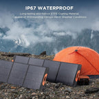 440 Watt N-Type 16BB Portable Solar Panel, RV Essentials,2PCS 220W 19.8V Foldable Solar Charger for Power Station, 25% High Efficiency IP67 Waterproof 4 Kickstands for Camping RV Hurricane