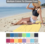 Rainleaf 2 Pack Microfiber Quick Dry Travel Towel, Super Absorbent Ultra Compact Lightweight Camping Towel for Gym, Hiking, Pool, Yoga - Yellow