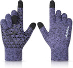 Achiou Winter Gloves, Glove for Men Women, Upgraded Touch Screen Texting Warm Running with Thermal Soft Knit Lining