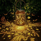 Hummingbird Lantern Solar Outdoor, Birthday Gifts for Women, Solar Light Outdoor Waterproof LED Decorative Garden for Lawn, Landscape, Patio, Porch Hanging Lantern for Ladies, Mom, Grandma