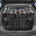 SUV Air Mattress Double-Sided Flocking Car Mattresses for Car Bed, Travel Camping Sleeping Bed with Air Pump 2 Pillows