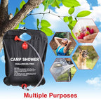 Pop Up Tent Upgrade Privacy Camping Shower Tent Portable Outdoor Sun Shelter for Outdoor Bathing Toilet Camping Biking Hiking Beach with 5.3 Gallon Shower Bag