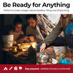 Legacy Food Storage Gluten Free 60 Serving Bucket, Emergency Food Supply, 22,760 Total Calories, 60 Large Servings, Shelf Stable Lunch & Dinner Entrees, Freeze Dried Survival Meals for MRE Camping, Hiking, & Backpacking