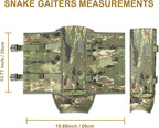 QOGIR Snake Gaiters for Hunting: Durable Snake Guards, Snake Gaiter Leggings for Men & Women, Snake Bite Protection for Lower Legs, Snake Proof Gaiters with Adjustable Size