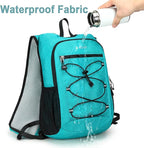 BOVIP Lightweight Hydration Back,15L Multipurpose Hiking Backpack with 1.5L Water Bladder ,Hydro Water Daypack for Cycling Hiking Rave for Men Women