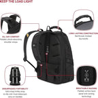 SwissGear 1900 Scansmart TSA 17 Laptop Backpack, Black/Gold, 19-Inch