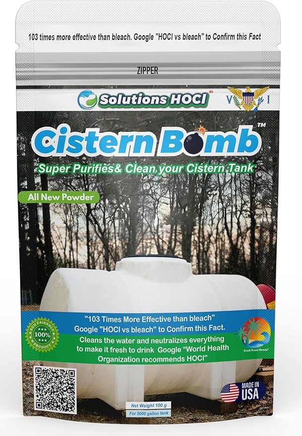 Cistern Tank Cleaner - Cistern Tank Bomb Cleaning Super Cleans your Cistern (100 Gram - Treats 5,000 Gallons)