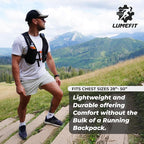 LUMEFIT Running Vest Phone Holder - Hydration Vest with Water Bottle- Reflective Vest for Men and Women- Running Hydration Vest Waterproof Phone Pouch