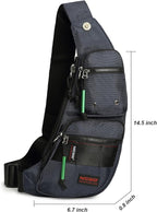 NICGID Sling Bag Chest Shoulder Backpack Crossbody Bags Casual Daypack for Men Women